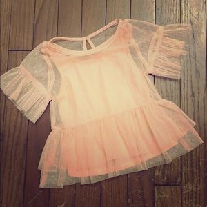 Car & Jack girls lace over lay shirt